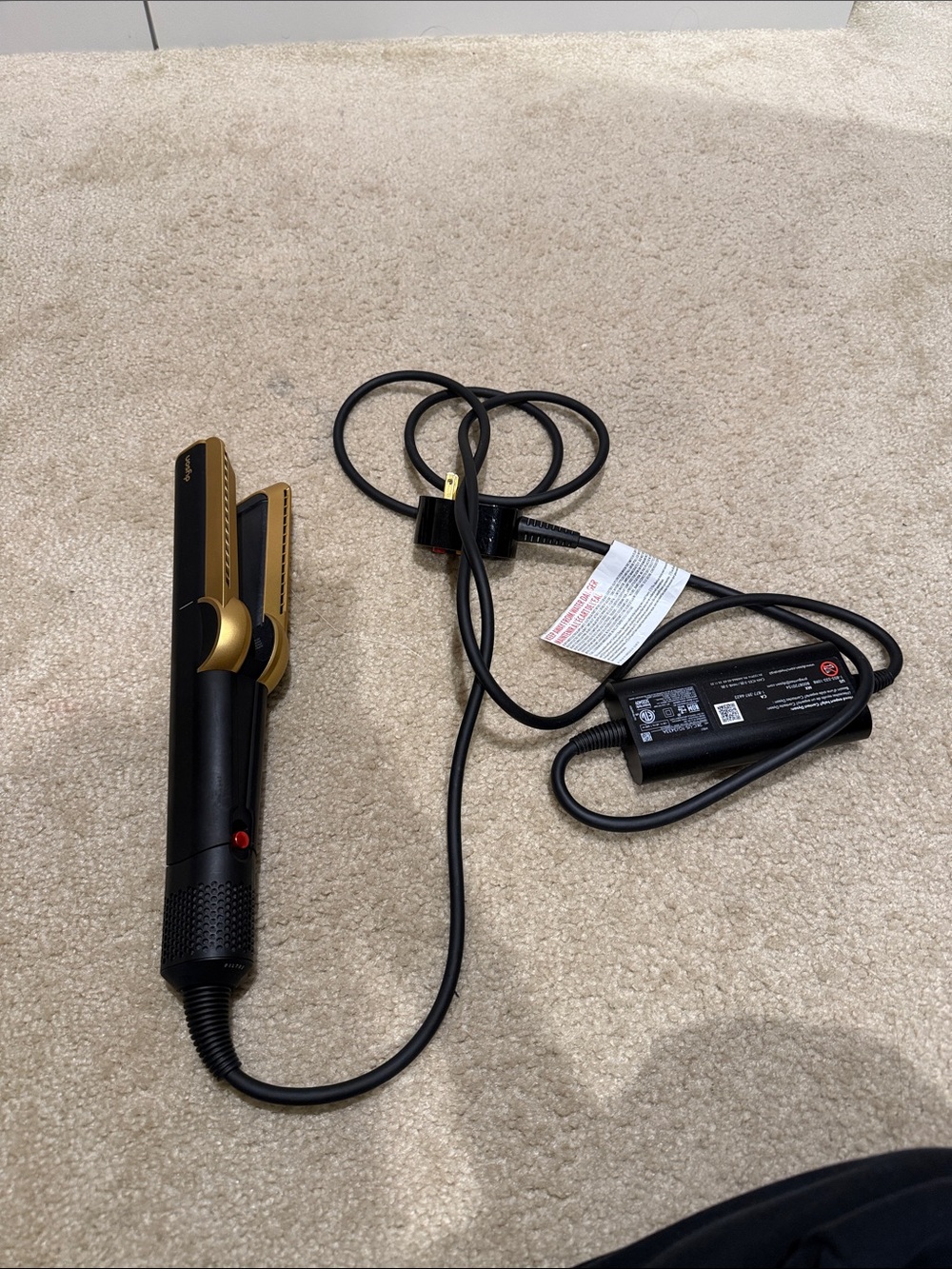 Gold & Black Hair Straightener Flat Iron